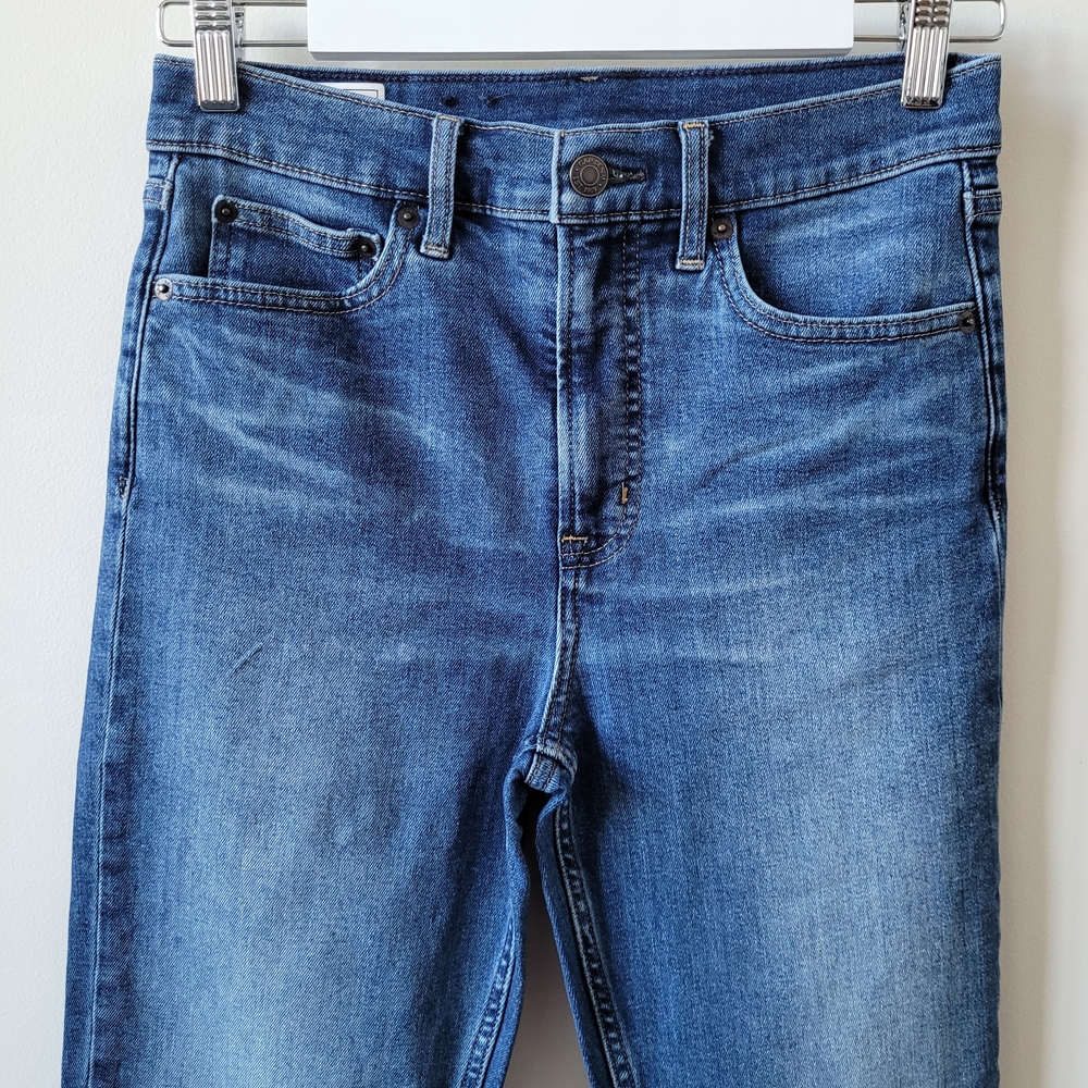 GAP Womens Cigarette High Rise Blue Jeans Size 4 - Picture 3 of 7